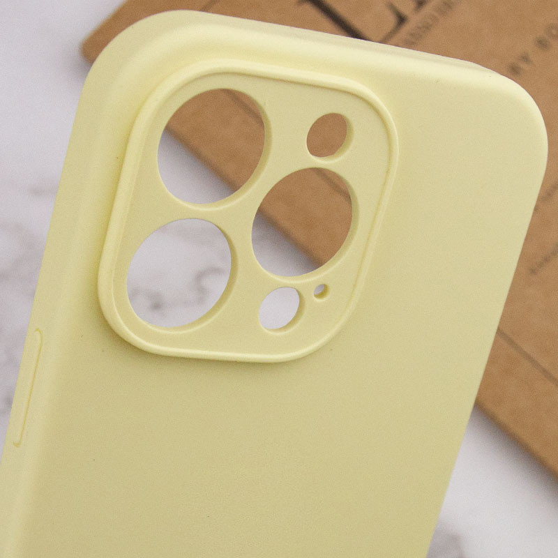Чехол Silicone Case Full Camera Protective (AA) NO LOGO для Apple iPhone 16 Pro Max (6.9") (Желтый / Mellow Yellow) в магазине vchehle.ua