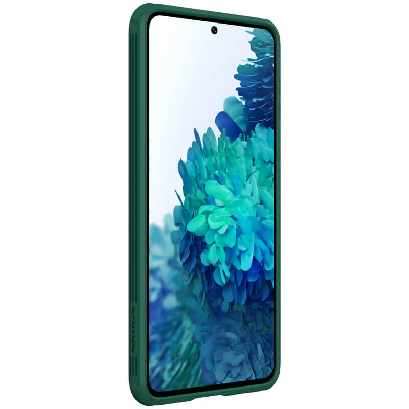 Карбоновая накладка Nillkin Camshield (шторка на камеру) для Samsung Galaxy S21+ (Зеленый / Dark Green) в магазине vchehle.ua