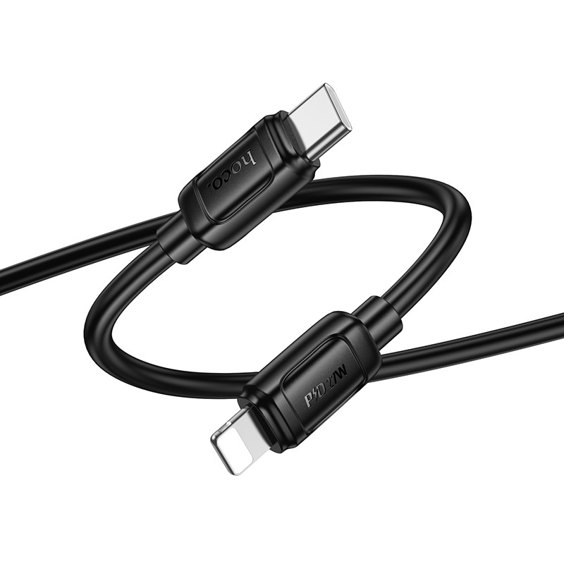 Фото Дата кабель Hoco X115 Surpass Type-C to Lightning 27W (1m) (Black) в магазине vchehle.ua