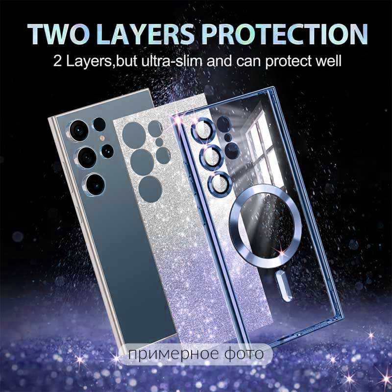 Фото TPU чохол Delight case with Magnetic Safe з захисними лінзами на камеру на Samsung Galaxy S21 (Синій / Deep navy) на vchehle.ua