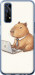 Чехол Funny Capybara CEO Working для Realme 7