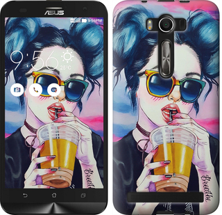 

Чехол Арт-девушка в очках для Asus ZenFone 2 Laser 2 ZE550KL 626616