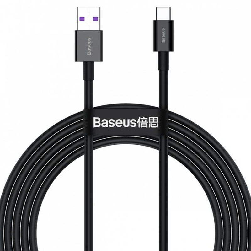 Дата кабель Baseus Superior Series Fast Charging USB to Type-C PD 66W (2m) (CATYS-A) (Чорний)
