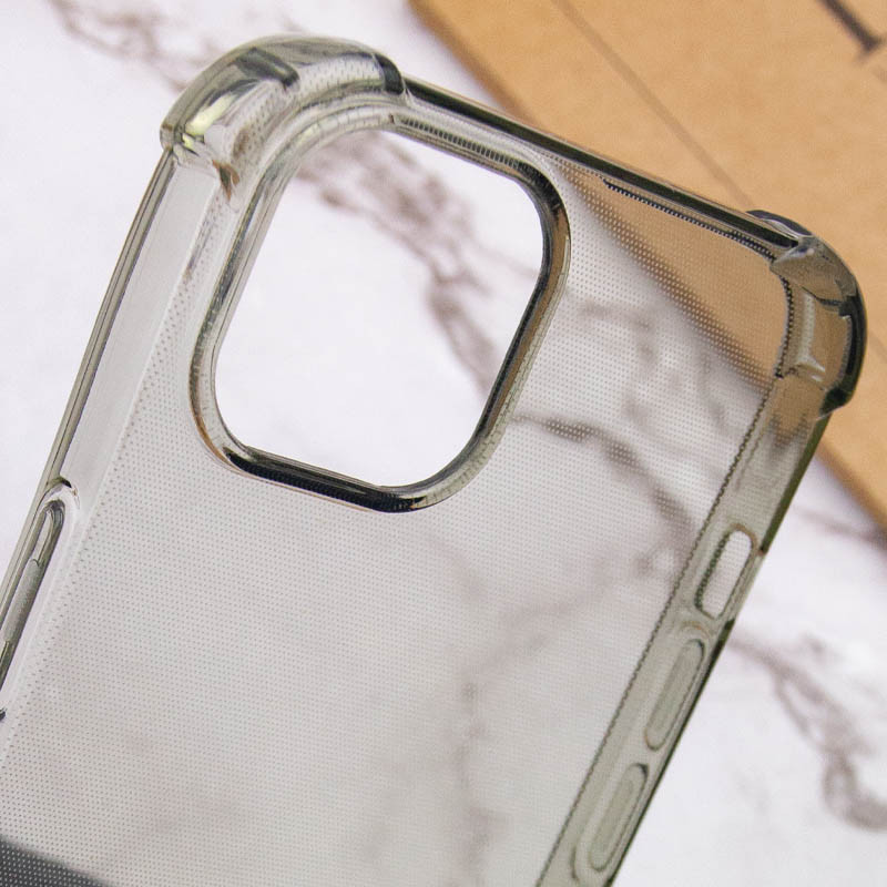 Замовити TPU чохол GETMAN Ease logo посилені кути на Apple iPhone 14 (6.1") (Сірий (прозорий)) на vchehle.ua