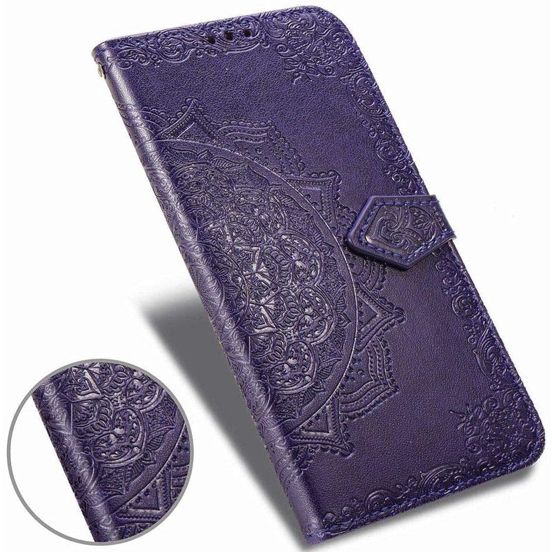 Замовити Шкіряний чохол-книжка Art Case з візитницею на Samsung J600F Galaxy J6 (2018) (Фіолетовий) на vchehle.ua