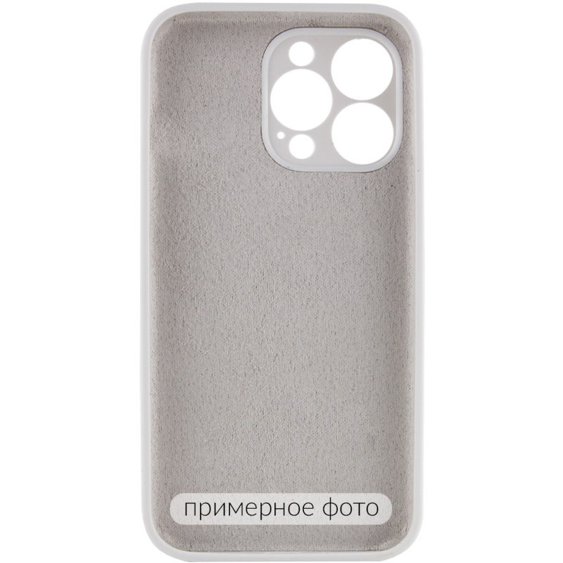 Чохол Silicone Case Full Protective (AA) NO LOGO на Apple iPhone 16 Pro (6.3") (Білий / White) в магазині vchehle.ua