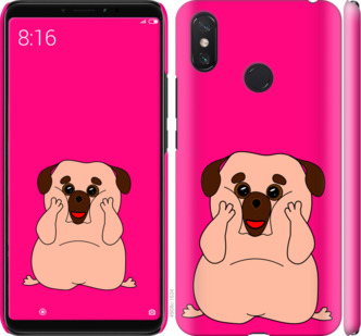 

Чехол Весёлый мопс для Xiaomi Mi Max 3 928526