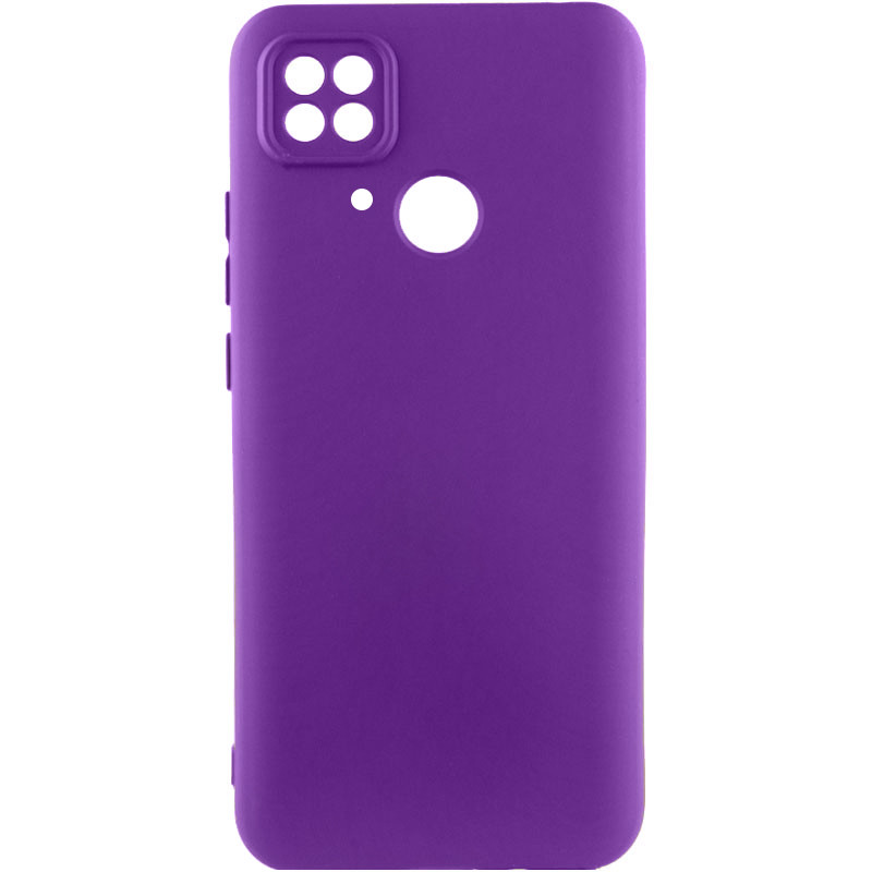 Чохол TPU GETMAN Liquid Silk Full Camera на Xiaomi Redmi 10C (Фіолетовий / Purple)