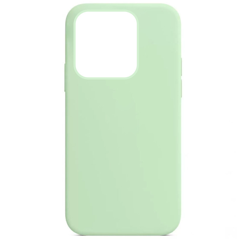 Чехол Silicone Case Full Protective (AA) NO LOGO для Apple iPhone 13 Pro (6.1") (Зеленый / Pistachio)