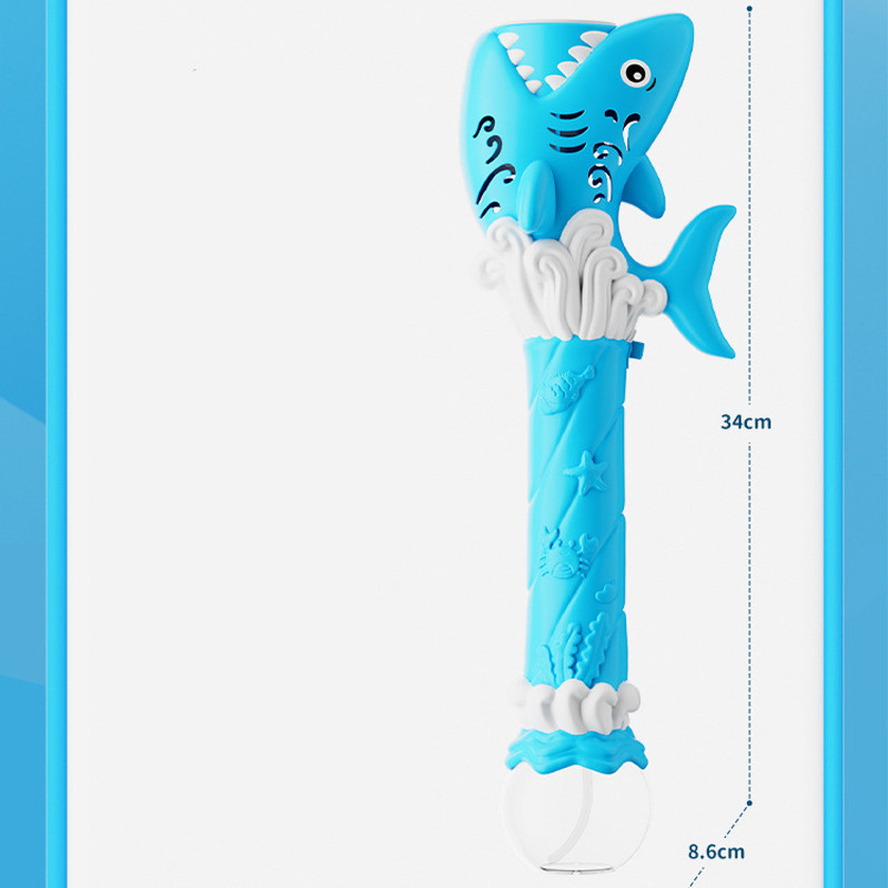 Заказать Пистолет с мыльными пузырями H038 Shark + bottle 50ml (Light Blue) на vchehle.ua