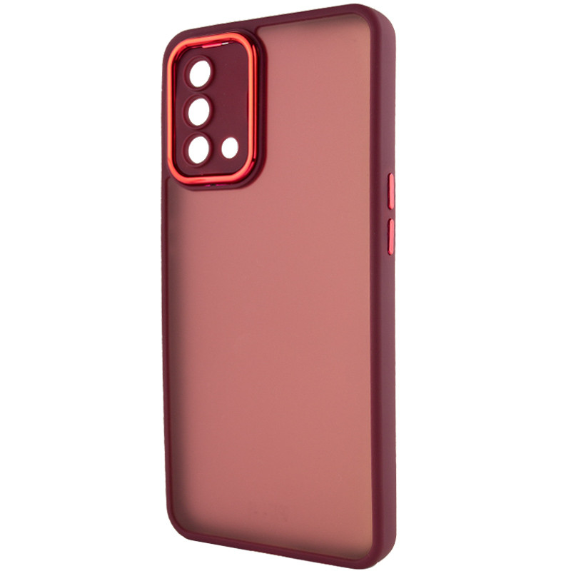 TPU+PC чохол Accent на Oppo A74 4G (Magenta)