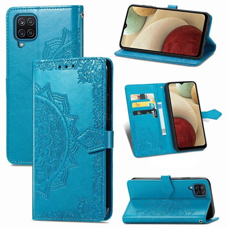 Фото Шкіряний чохол (книжка) Art Case з візитницею на Samsung Galaxy A22 4G / M32 (Синій) на vchehle.ua