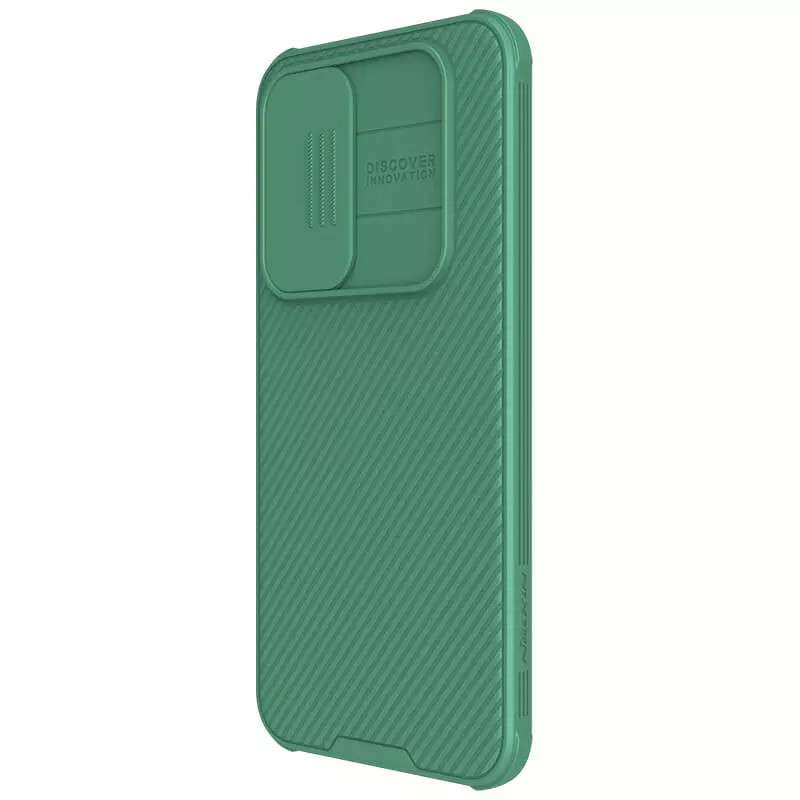 Фото Карбонова накладка Nillkin CamShield Pro на Samsung Galaxy A55 (Deep Green) в маназині vchehle.ua