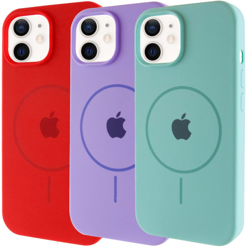 Чехол Silicone Case Full Protective (AA) with Magnetic Safe для Apple iPhone 11 (6.1")