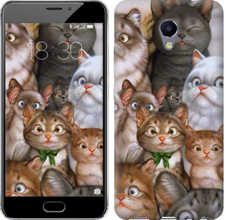 

Чехол коты для Meizu M5 Note 476538