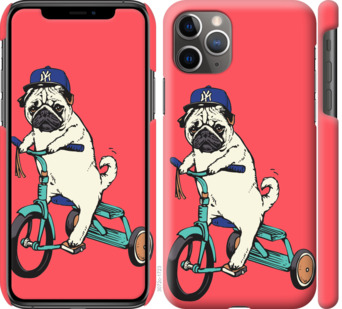 

Чохол Мопс на велосипеді на iPhone 11 Pro Max 778777