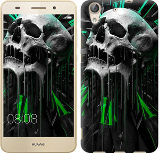 

Чохол Череп-годинник на Huawei Y6 II 645107
