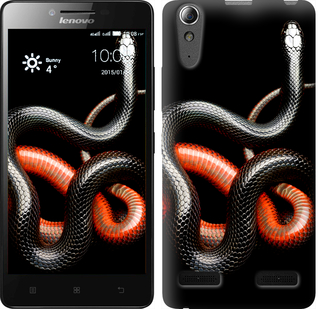 

Чехол Красно-черная змея на черном фоне для Lenovo A6000 482078