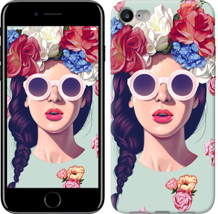 

Чехол Девушка с цветами для iPhone 8 (4.7") 658281