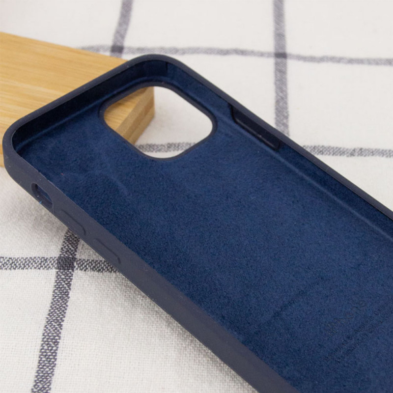 Фото Чохол Silicone Case Full Protective (AA) на Apple iPhone 15 Plus (6.7") (Эстетический дефект / Темно синій / Midnight blue) в маназині vchehle.ua