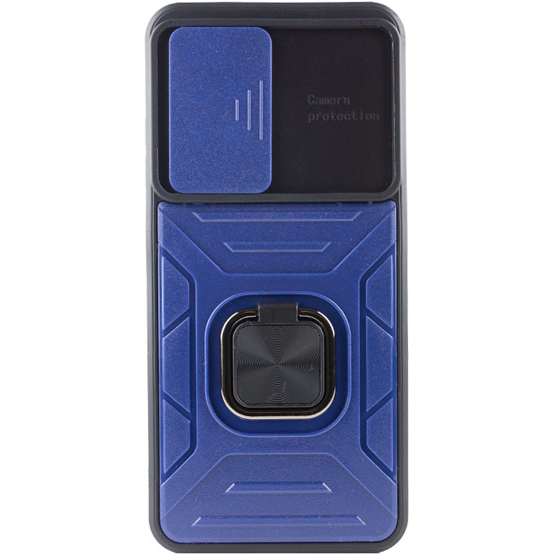 Фото Удароміцний чохол Camshield Flash Ring на Xiaomi Redmi 10 (Blue) на vchehle.ua