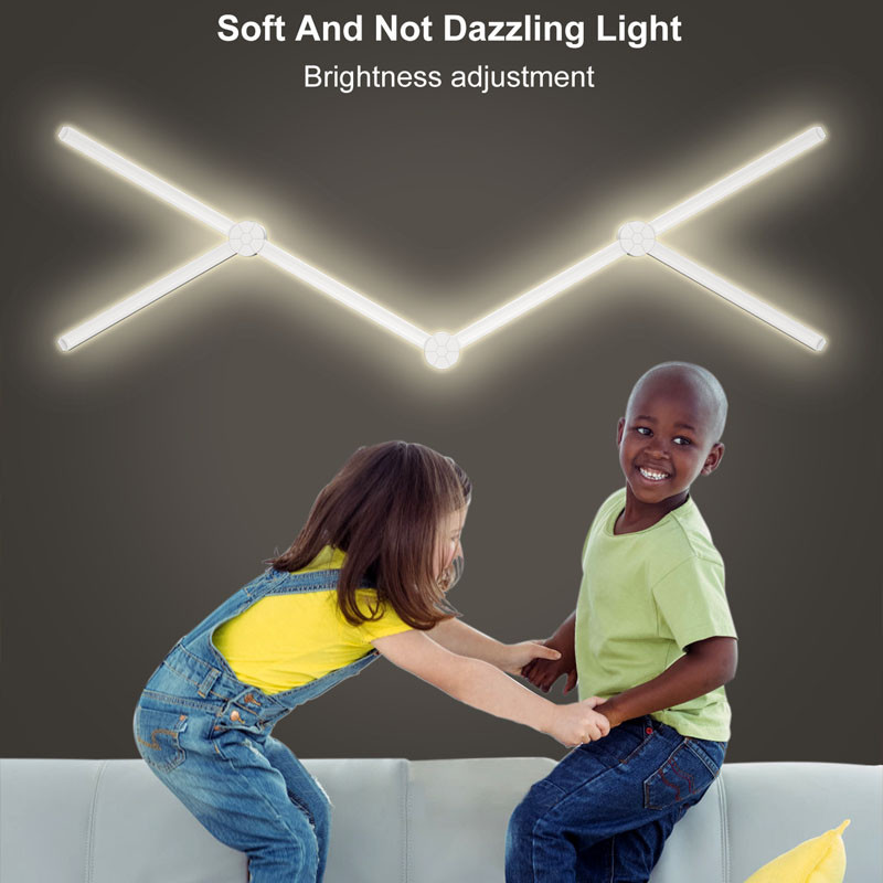 Купить Модульный настенный светильник LED RGB 5V SAL-014B 9pcs Bluetooth USB with app (White) на vchehle.ua