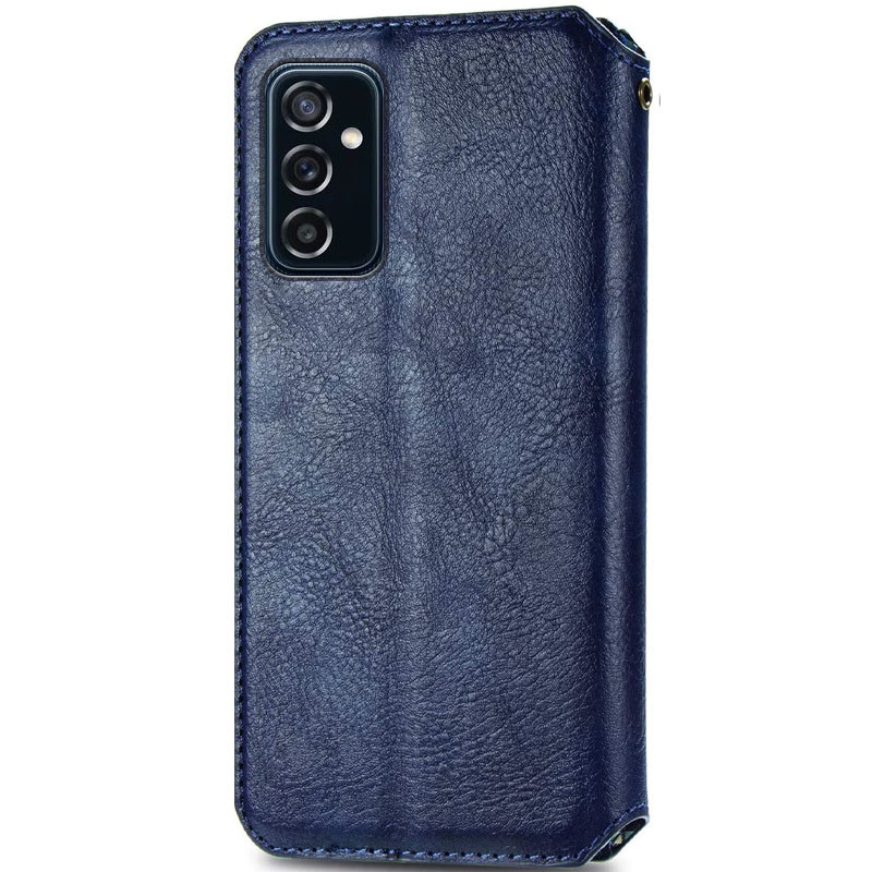 Фото Шкіряний чохол книжка GETMAN Cubic (PU) на Samsung Galaxy M23 5G / M13 4G (Синій) на vchehle.ua