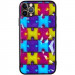 TPU+PC чехол Prisma Fluffie для Apple iPhone 11 Pro (5.8") (Puzzle)