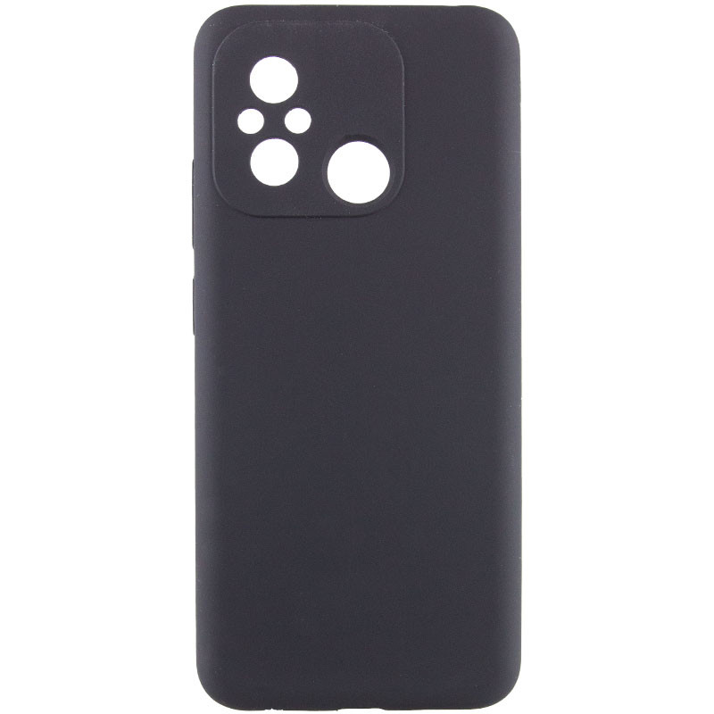 Чохол Silicone Cover Lakshmi Full Camera (AAA) на Xiaomi Redmi 12C (Чорний / Black)