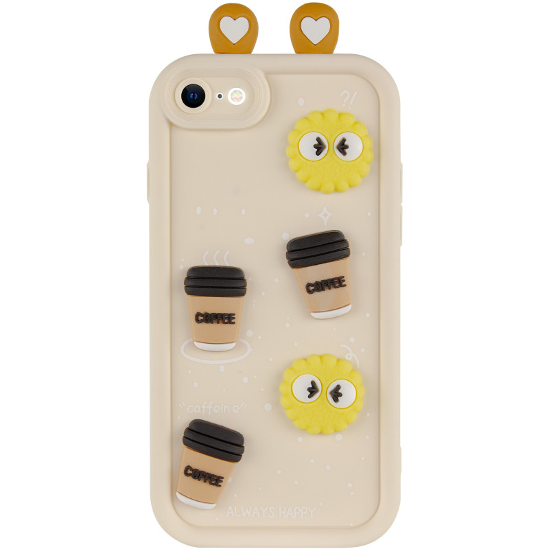 Фото Чехол TPU Toys Case with Ears для Apple iPhone 7 / 8 / SE (2020) / SE (2022) (4.7") (Sand) на vchehle.ua