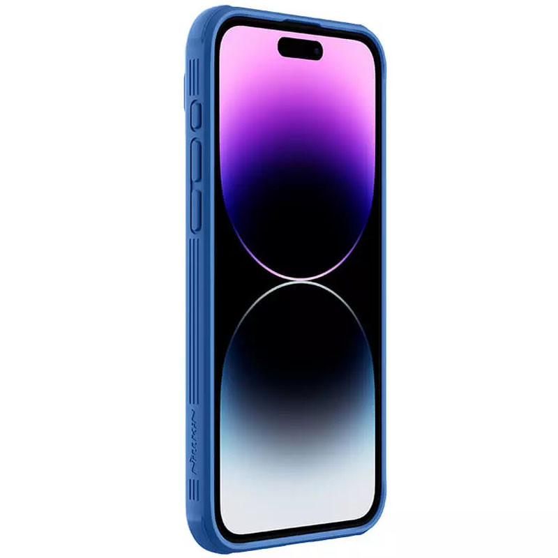 Карбоновая накладка Nillkin CamShield Pro для Apple iPhone 15 Pro (6.1") (Blue) в магазине vchehle.ua