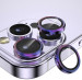 Защитное стекло Metal Classic на камеру (в упак.) для Apple iPhone 14 Pro (6.1") / 14 Pro Max (6.7") (Сиреневый / Rainbow) в магазине vchehle.ua