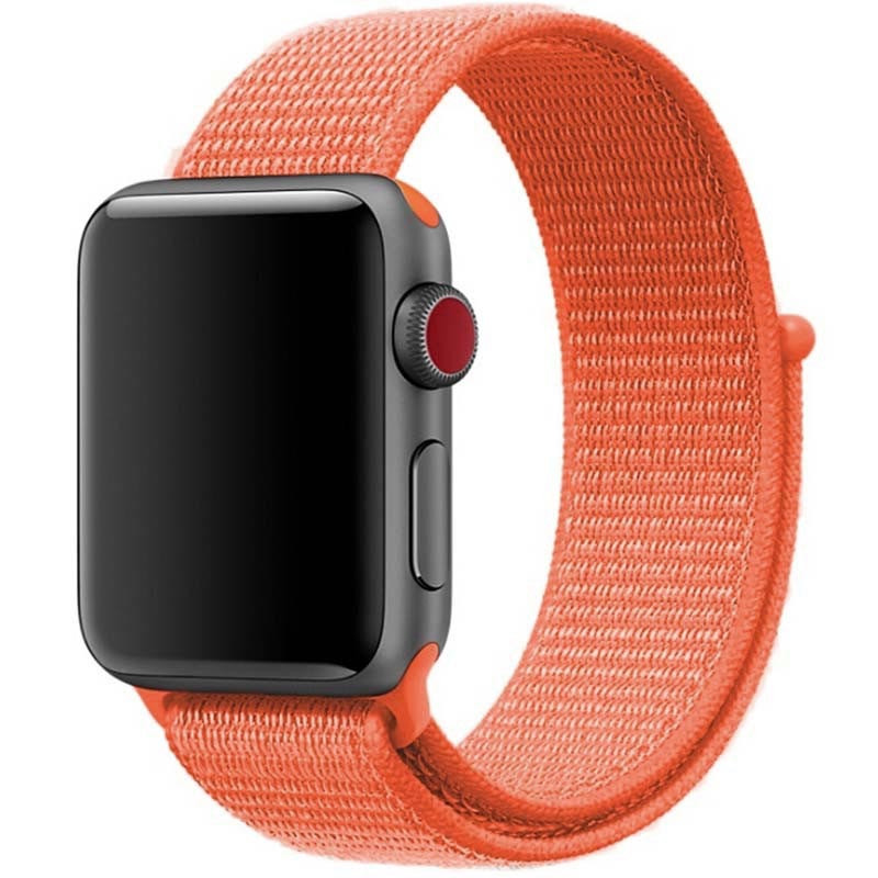 Ремешок Nylon для Apple Watch 42(ser.1-3)/44/45/46/49mm (Оранжевый / Orange)