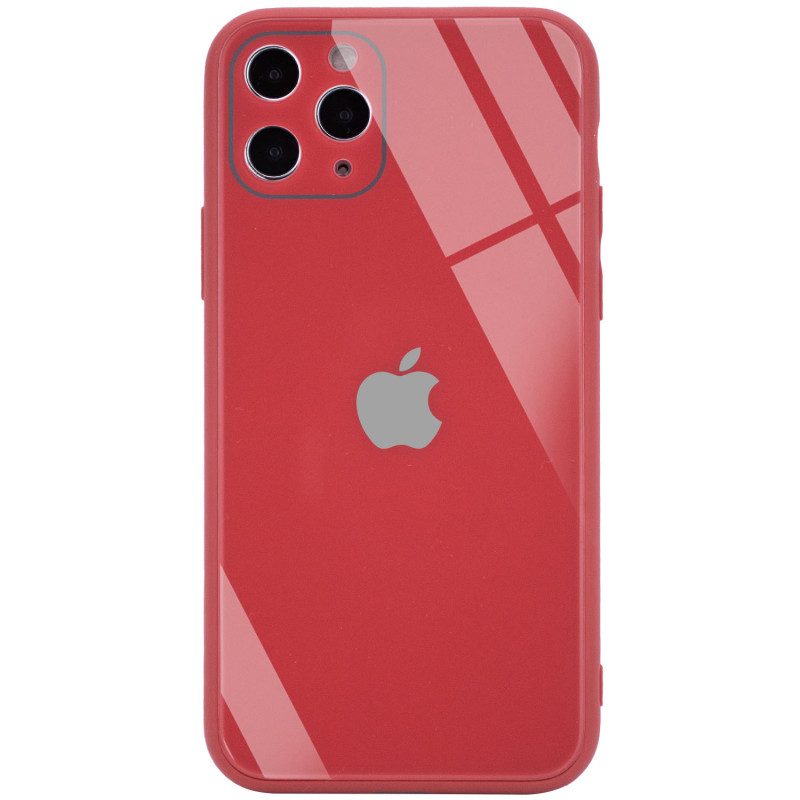 

TPU+Glass чохол Epik GLOSSY Logo Full camera (opp) на iPhone 11 Pro Max (Червоний) 1097192