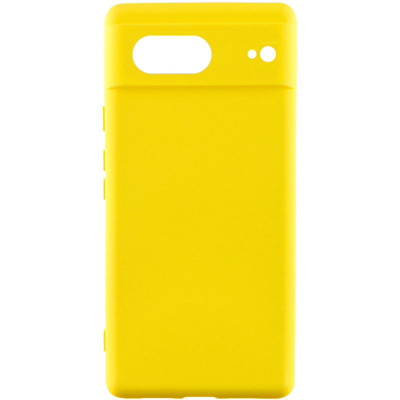 Чехол Silicone Cover Lakshmi Full Camera (AAA) для Google Pixel 7 (Желтый / Yellow)