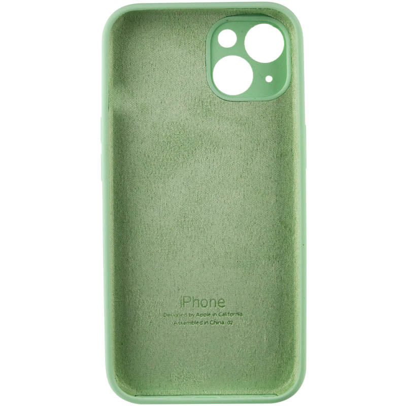 Чехол Silicone Case Full Camera Protective (AA) для Apple iPhone 13 (6.1") (Зеленый / Pistachio) в магазине vchehle.ua