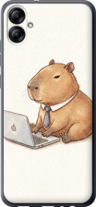 Чехол Funny Capybara CEO Working для Samsung Galaxy A04e A042F