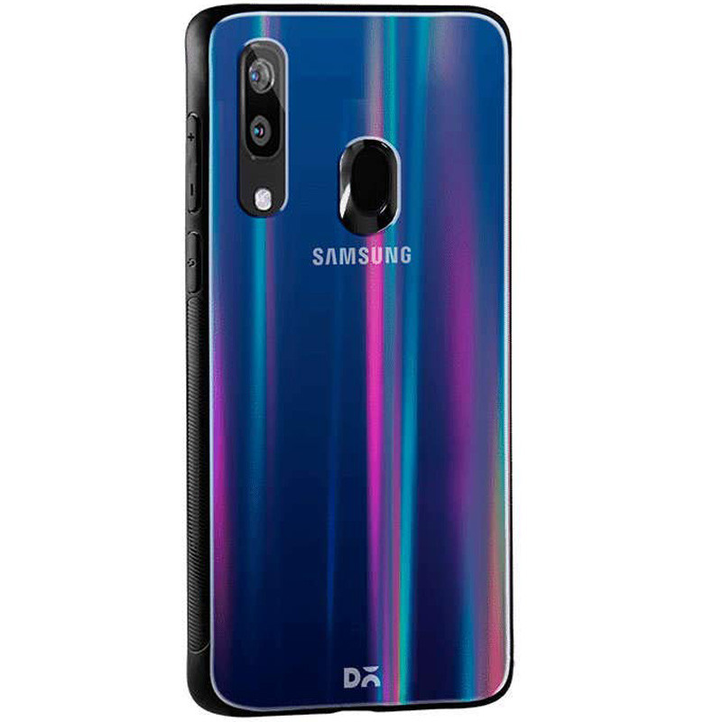 

TPU + Glass чохол Gradient Aurora з лого для Samsung Galaxy A30 (Чорний) 743642