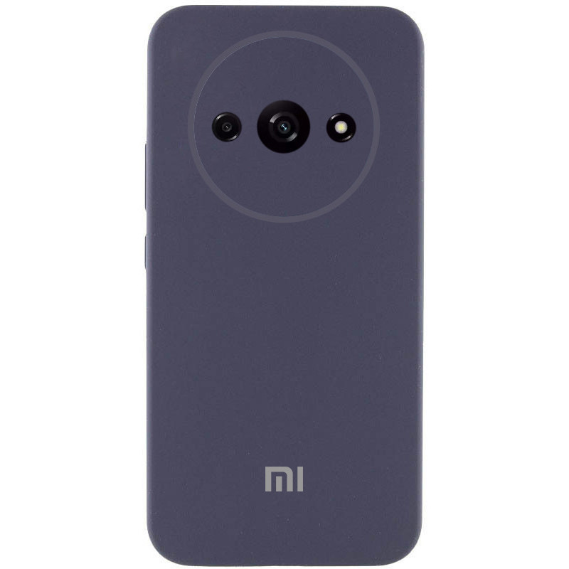 Чохол Silicone Cover Lakshmi Full Camera (AAA) with Logo на Xiaomi Redmi A3 (Сірий / Dark Gray)