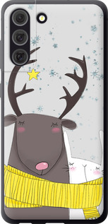 Чехол Лось и зайка для Samsung Galaxy S21 FE