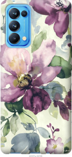 

Чехол Цветы акварелью для Oppo Reno5 Pro 1176267