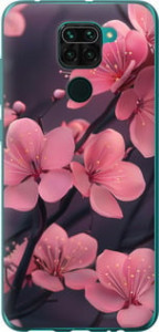 Чехол Пурпурная сакура для Xiaomi Redmi Note 9