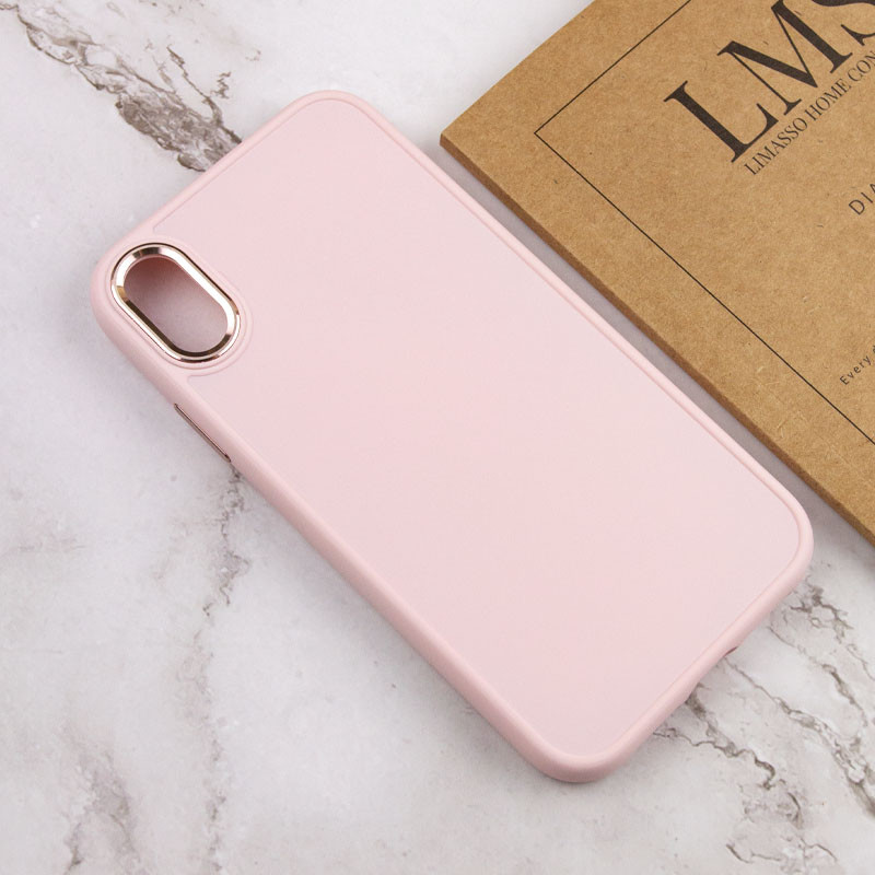 TPU чехол Bonbon Metal Style для Apple iPhone XS Max (6.5") (Розовый / Light pink) в магазине vchehle.ua