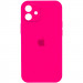 Чехол Silicone Case Full Camera Protective (AA) для Apple iPhone 12 (6.1") (Розовый / Barbie pink)