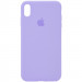 Чохол Silicone Case Full Protective (AA) на Apple iPhone X (5.8") / XS (5.8") (Бузковий / Dasheen)