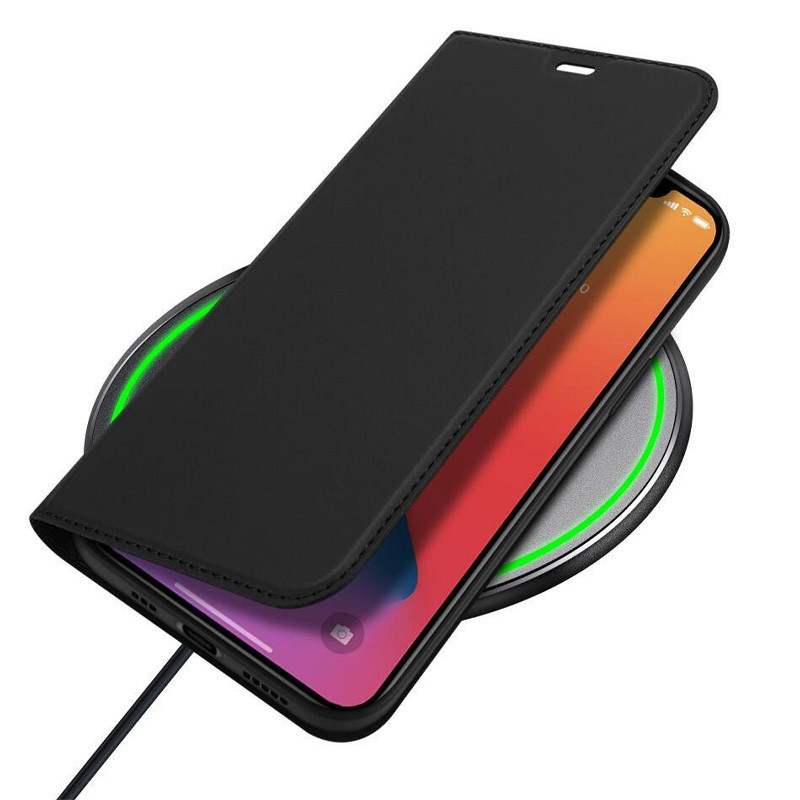 Фото Чехол-книжка Dux Ducis с карманом для визиток для Apple iPhone 12 Pro / 12 (6.1") (Черный) в магазине vchehle.ua