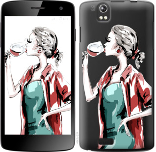 

Чехол Девушка с бокалом для Fly IQ4503 841916