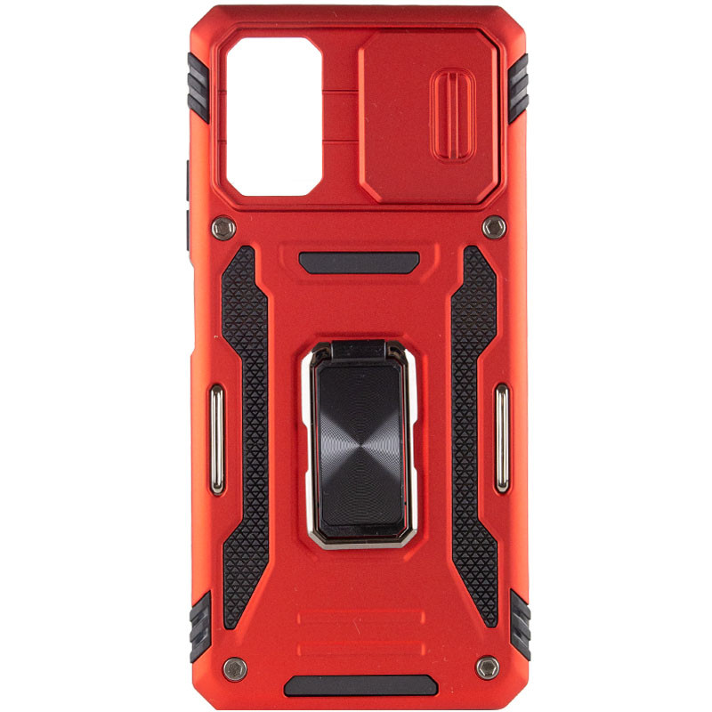 Фото Ударопрочный чехол Camshield Army Ring для Xiaomi Poco X5 Pro 5G / Note 12 Pro 5G (Красный / Red) в магазине vchehle.ua