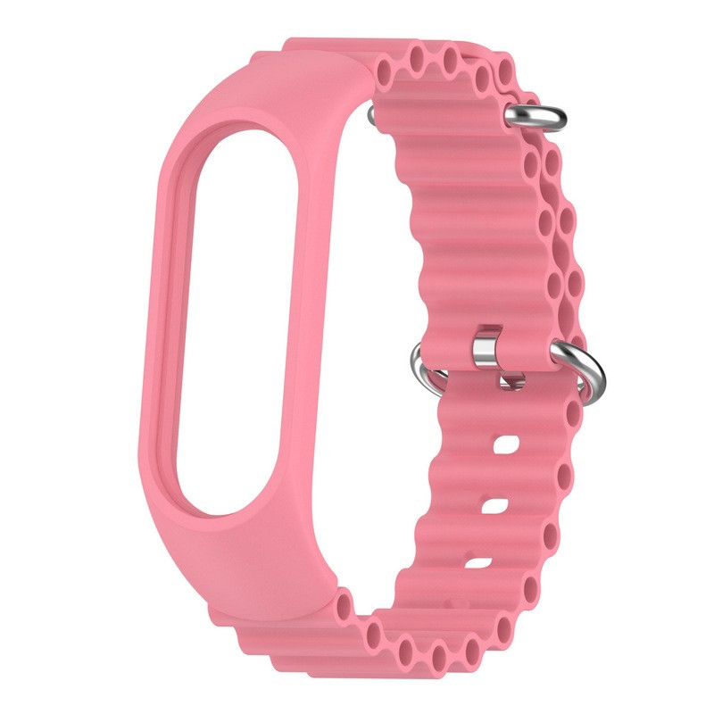 Фото Ремінець Ocean Band для Xiaomi Mi Band 9/8 (Рожевий / Pink) на vchehle.ua