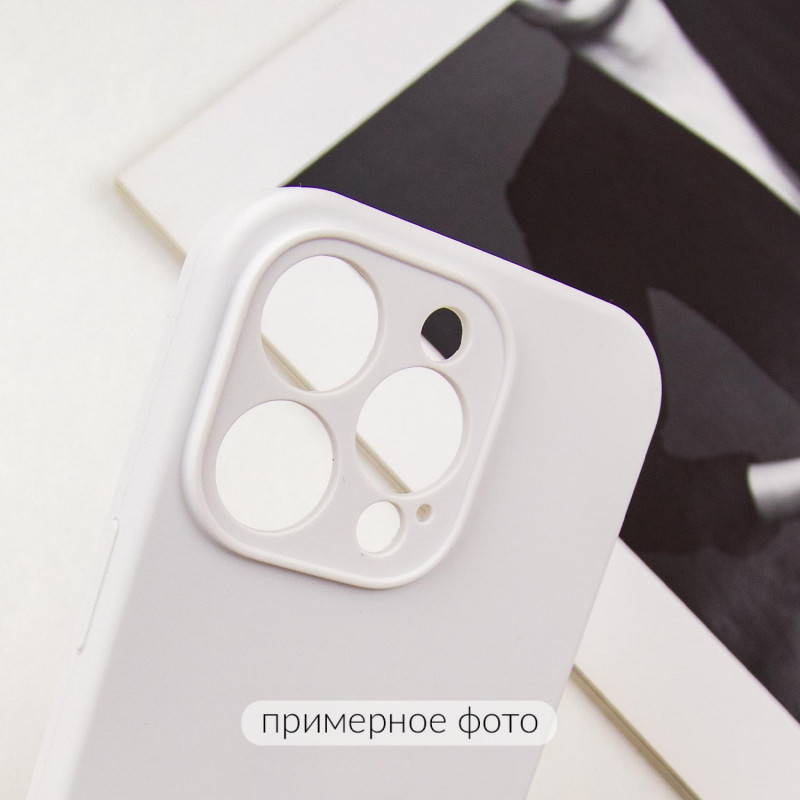 Чехол Silicone Case Full Camera Protective (AA) NO LOGO для Apple iPhone 16 Plus (6.7") (Белый / White) в магазине vchehle.ua